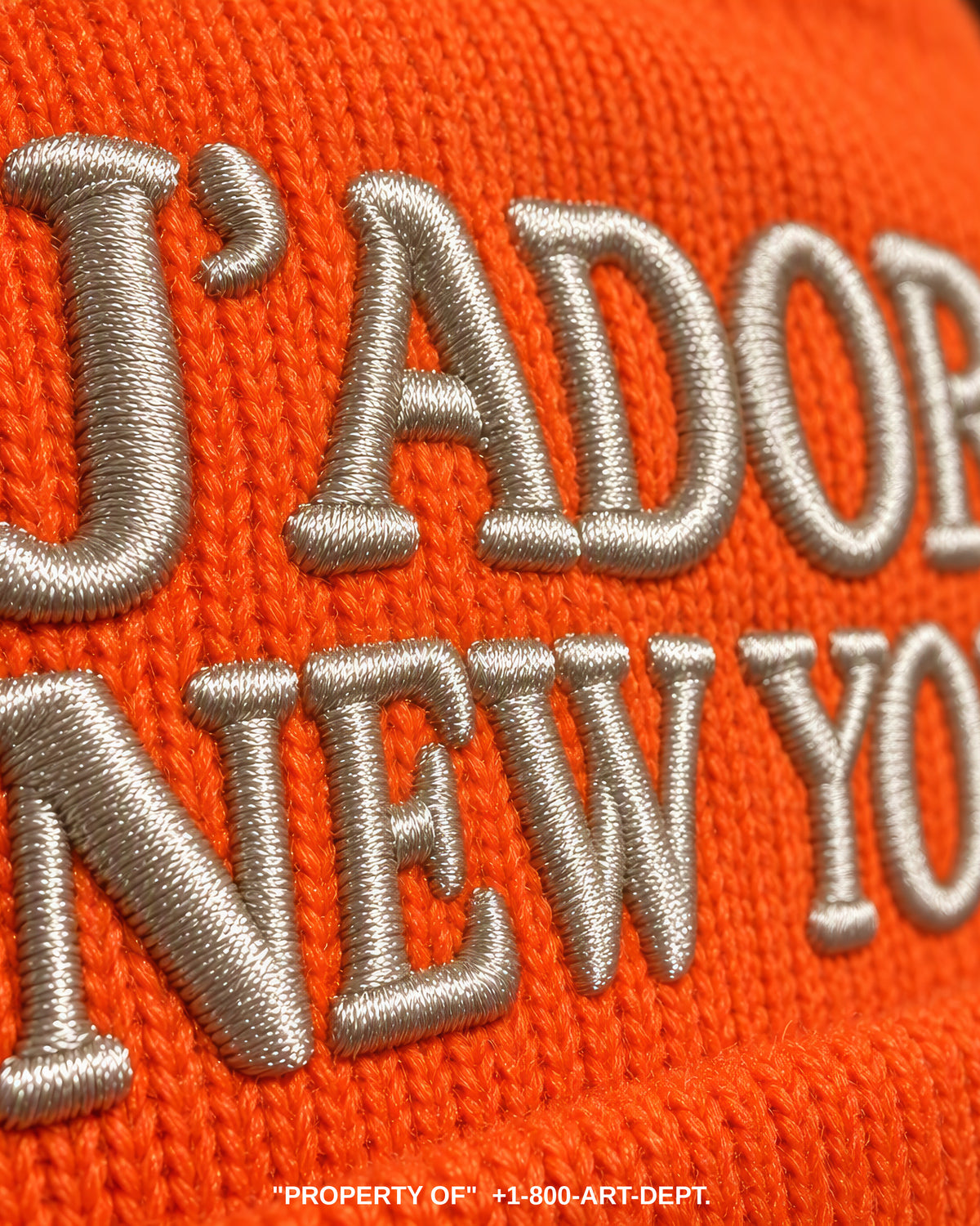J'ADORE NEW YORK 3D Embroidered Beanie | FW26/27