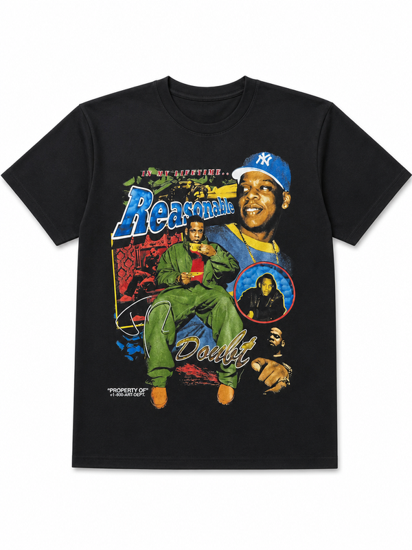 The '96 Archive: Reasonable Doubt 30th Anniversary Bootleg Roc-A-Fella Jay-Z Tribute Tee