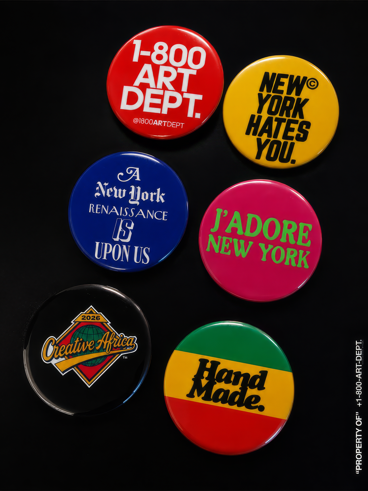 Creative Collective Button 6-Pack — 2.25" Pins by 1800 Art Dept.