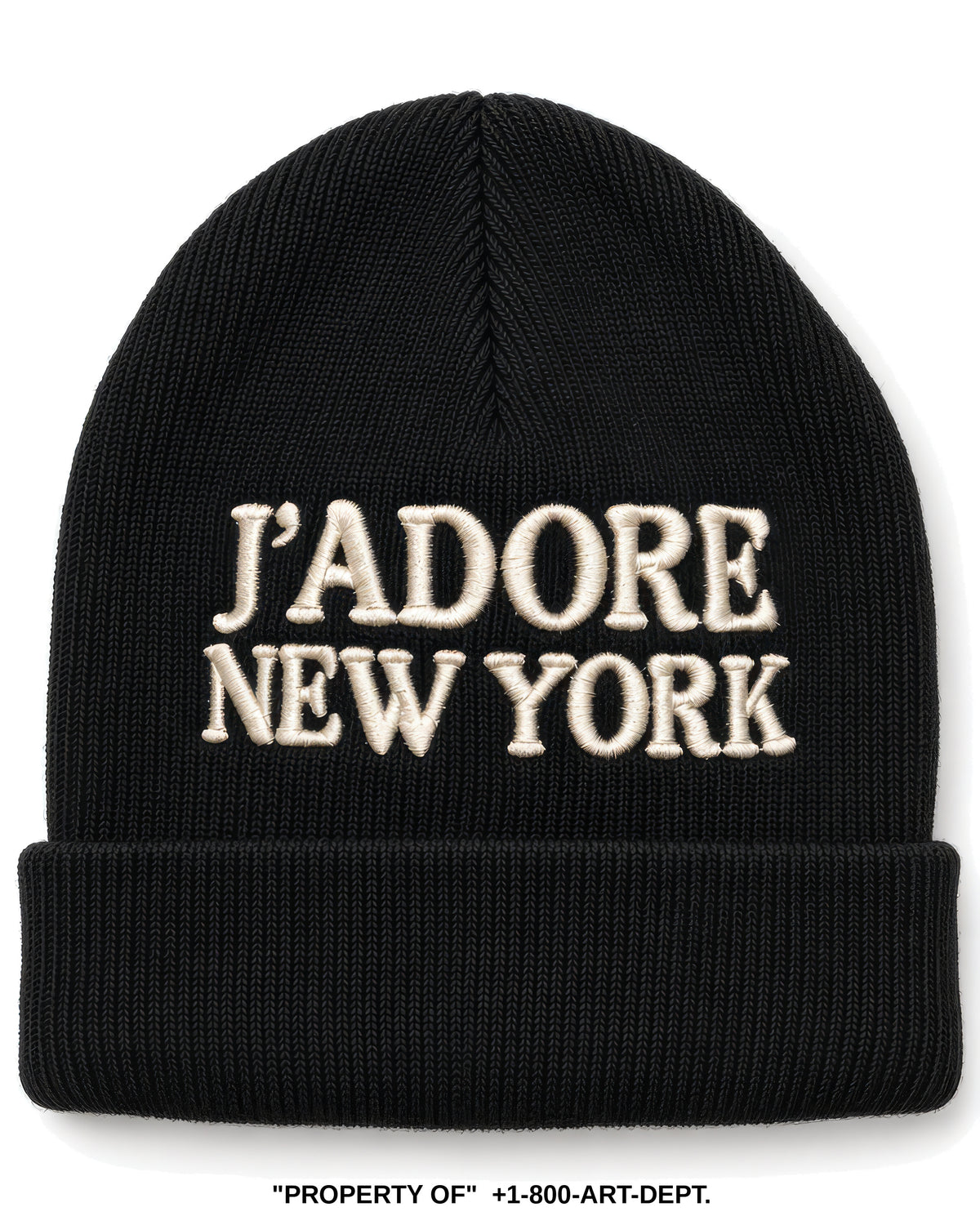J'ADORE NEW YORK 3D Embroidered Beanie | FW26/27