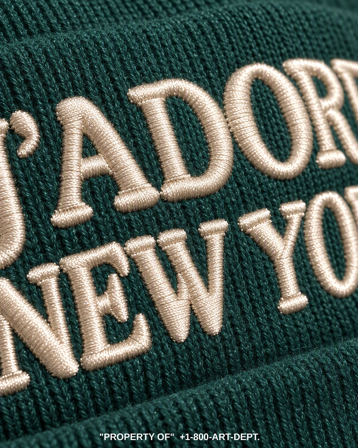 J'ADORE NEW YORK 3D Embroidered Beanie | FW26/27