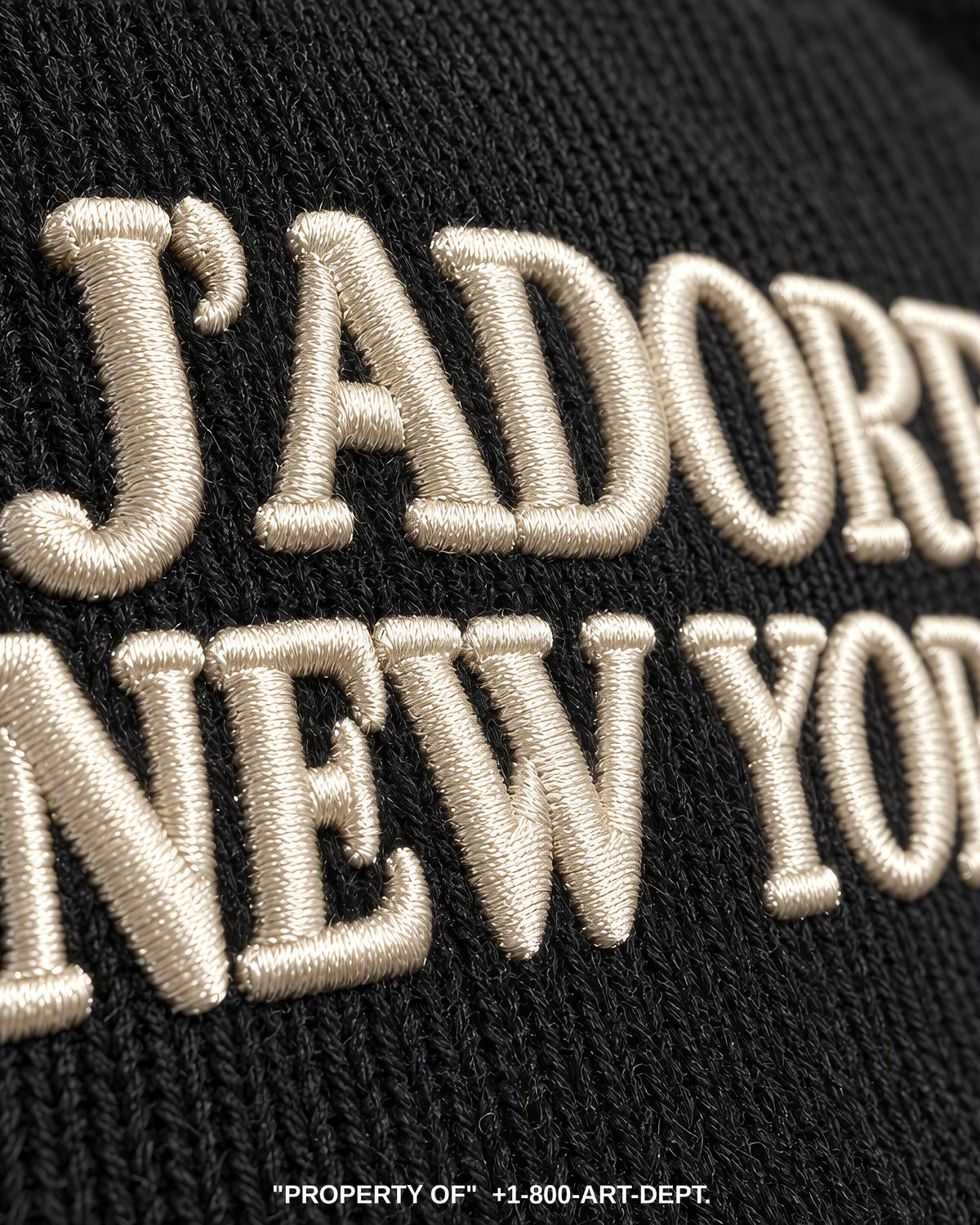J'ADORE NEW YORK 3D Embroidered Beanie | FW26/27