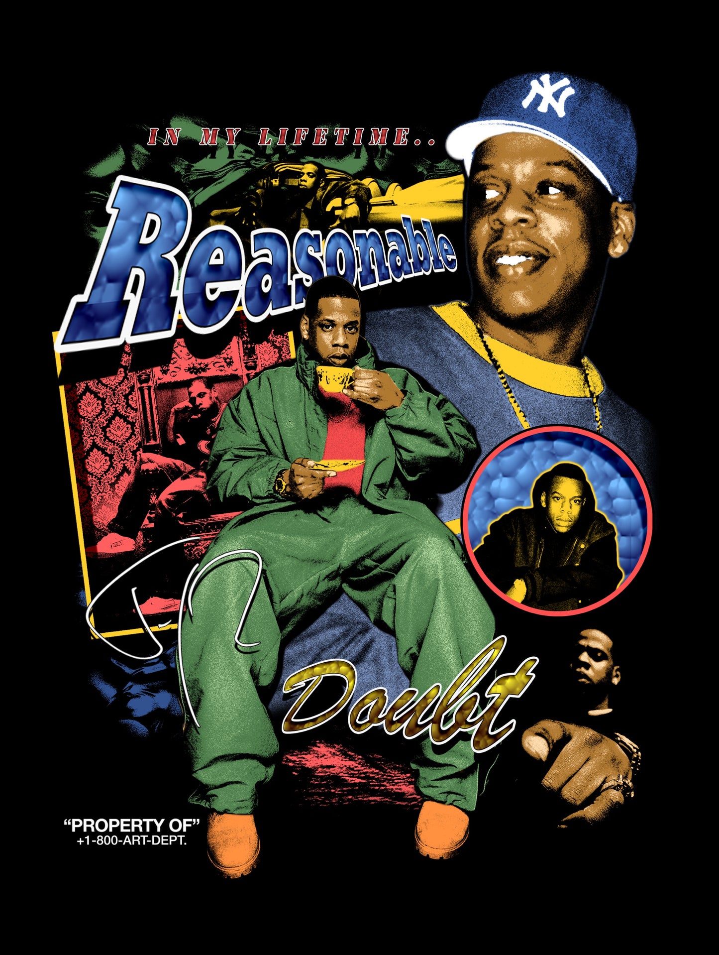 The '96 Archive: Reasonable Doubt 30th Anniversary Bootleg Roc-A-Fella Jay-Z Tribute Tee