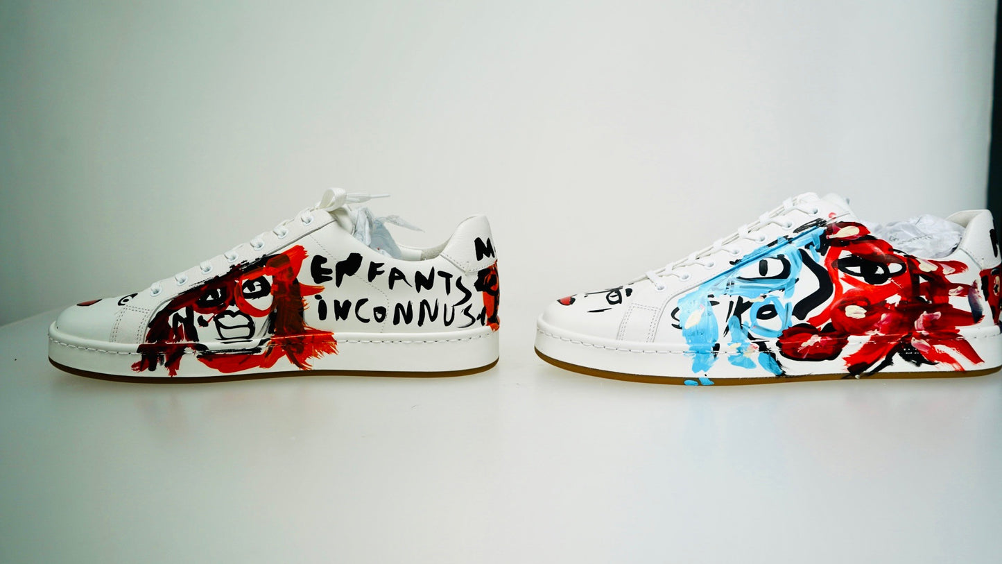 ENFANT INCONNUS X Allen Edmonds Barnes Sneaker - 1 of 1 Hand Painted by Marc Andre - Size 12