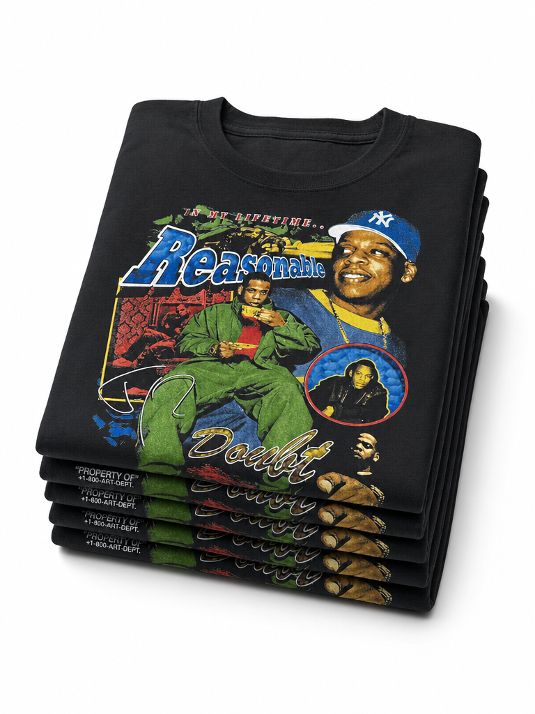 The '96 Archive: Reasonable Doubt 30th Anniversary Bootleg Roc-A-Fella Jay-Z Tribute Tee