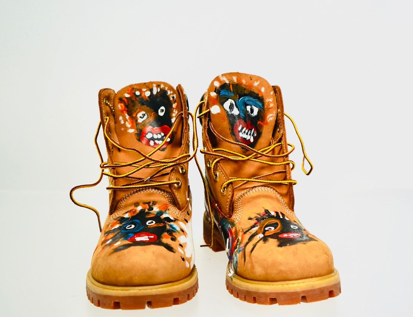 Hand-Painted ENFANTS INCONNUS Timberland 6-Inch Premium Boot by Marc Andre (1 of 1)