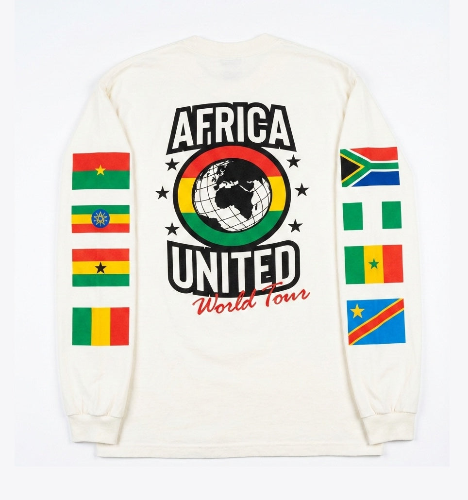 CREATIVE AFRICA GOALIE WARM-UP LONG-SLEEVE TEE WORLD TOUR SERIES 1 SCREEN PRINTED