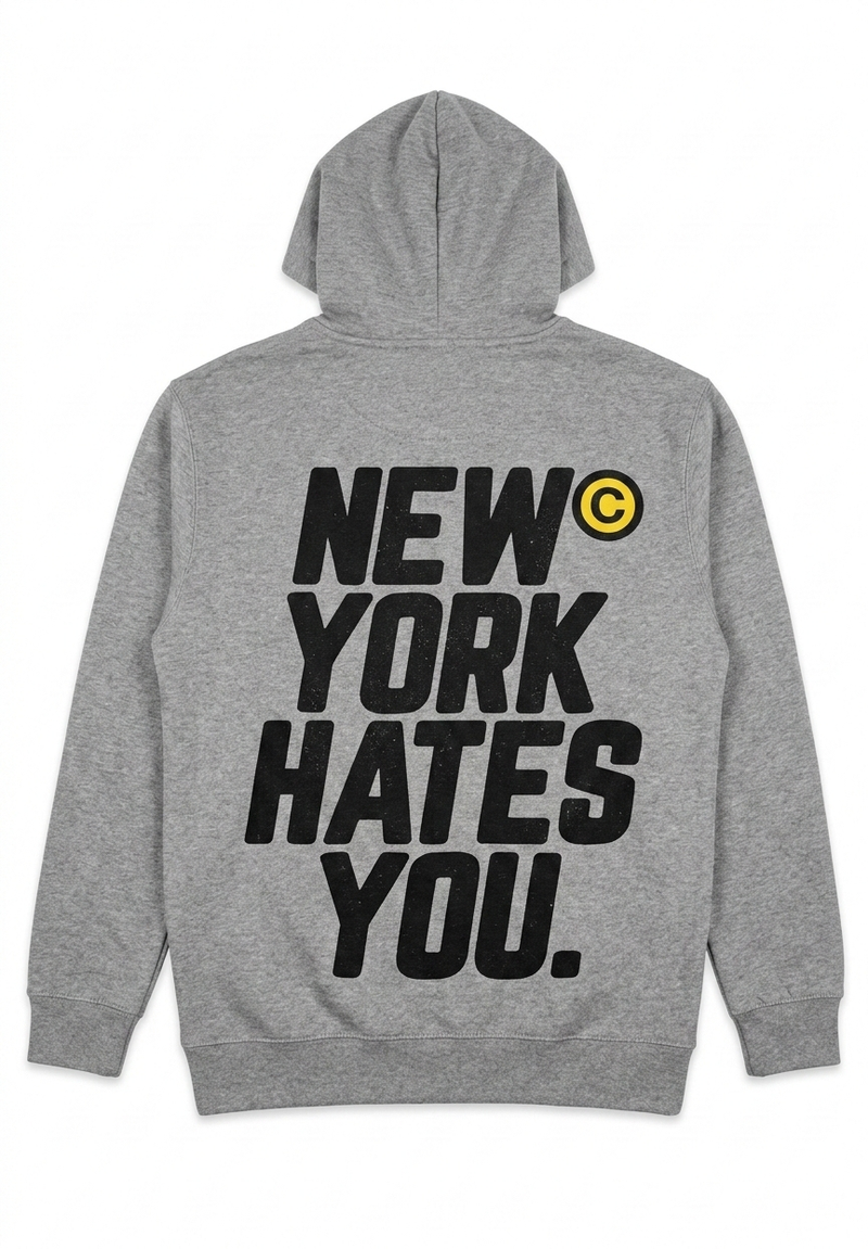 [ Limited Edition ] New York Hates You © Hoodie 001 - Screen Printed & Hand Painted - SS26 Customization Available