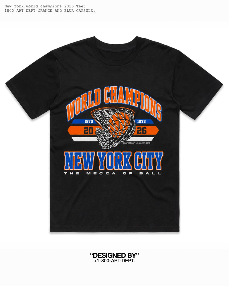 2026 New York Knicks Championship T-Shirt Desinged 1800 ART DEPT NBA Finals