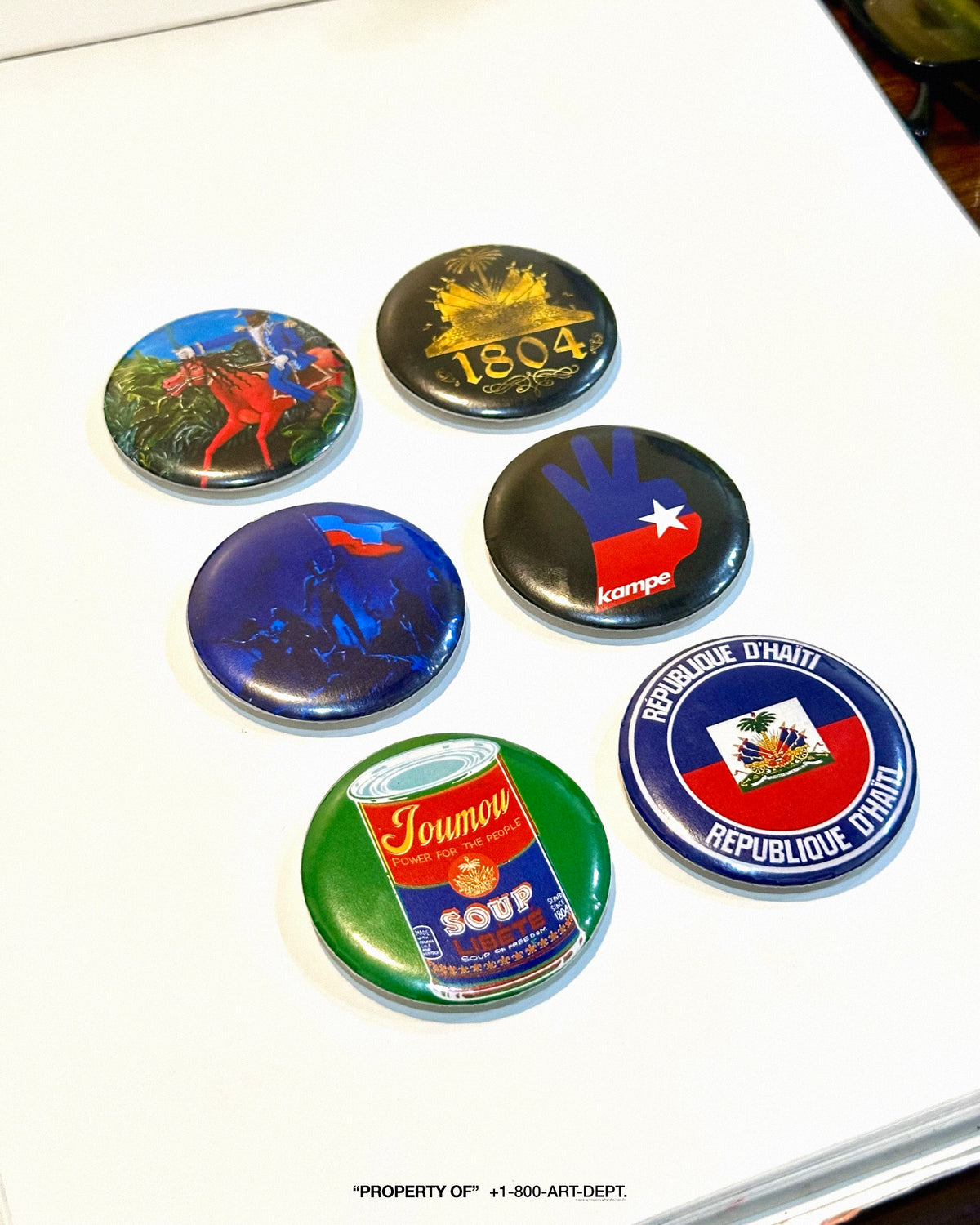 Juneteenth Button Release! - Pan-African & Haiti Edittion. 2.25" ( 6 each )