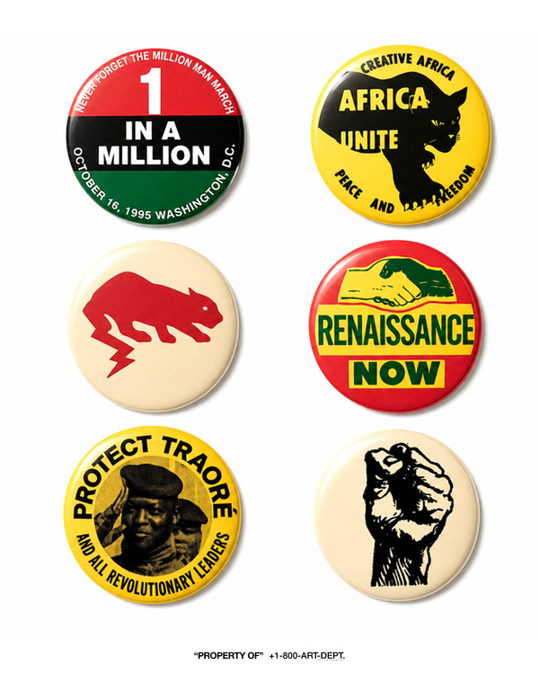 Juneteenth Button Release! - Pan-African & Haiti Edittion. 2.25" ( 6 each )
