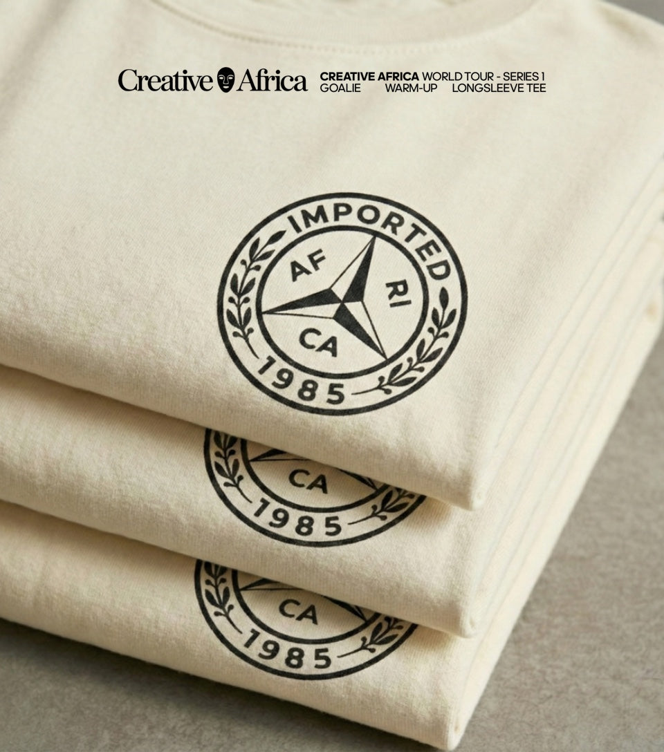 CREATIVE AFRICA GOALIE WARM-UP LONG-SLEEVE TEE WORLD TOUR SERIES 1 SCREEN PRINTED