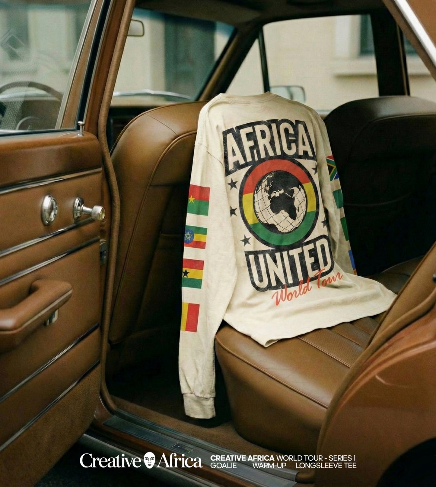 CREATIVE AFRICA GOALIE WARM-UP LONG-SLEEVE TEE WORLD TOUR SERIES 1 SCREEN PRINTED