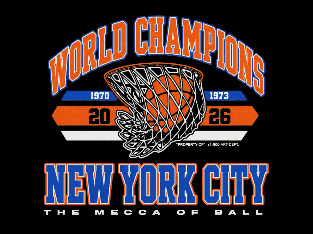 2026 New York Knicks Championship T-Shirt Desinged 1800 ART DEPT NBA Finals