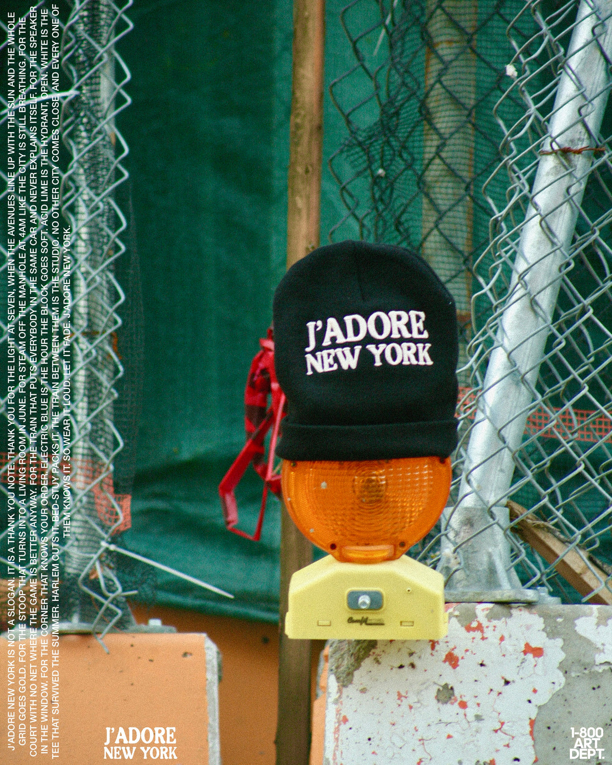 J'ADORE NEW YORK 3D Embroidered Beanie | FW26/27