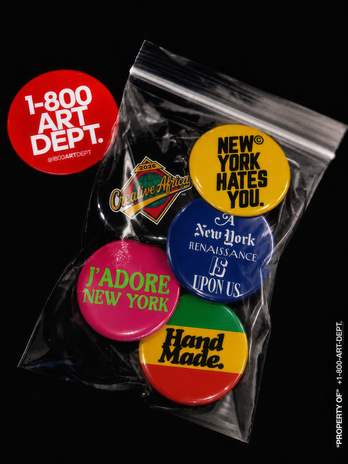 Creative Collective Button 6-Pack — 2.25" Pins by 1800 Art Dept.