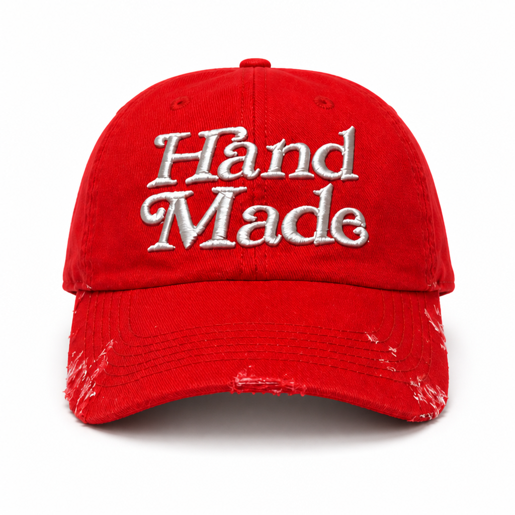HandMade Signature Distressed Dad Hat