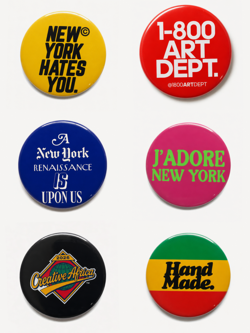 Creative Collective Button 6-Pack — 2.25" Pins by 1800 Art Dept.