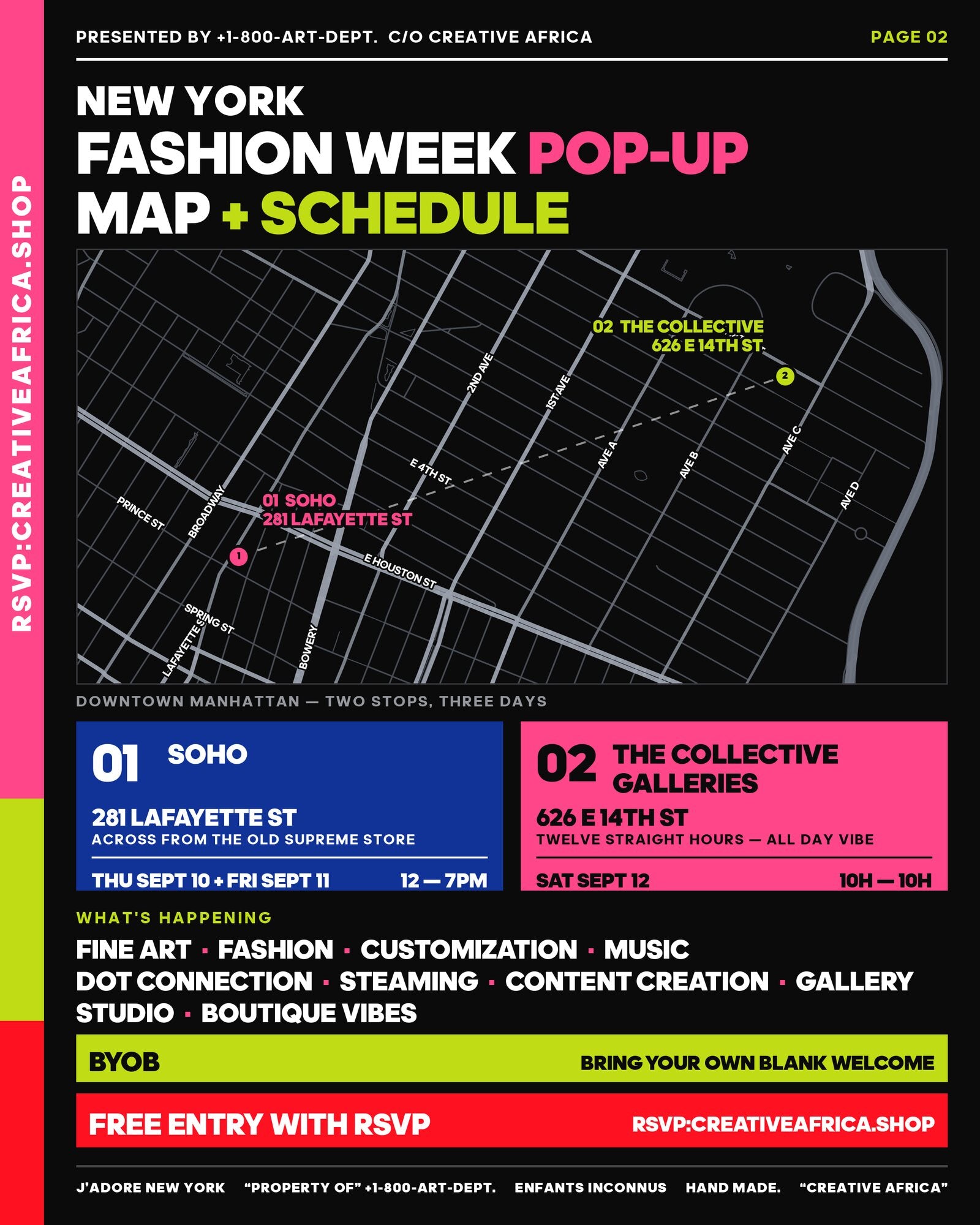 BACK — MAP & SCHEDULE